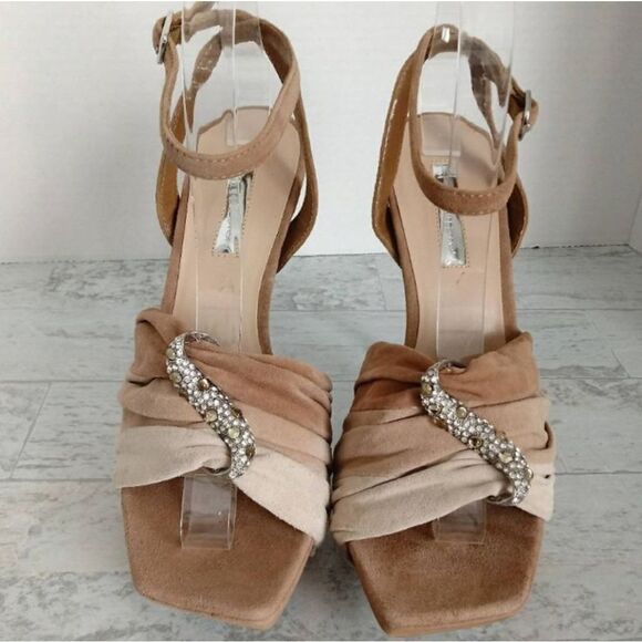 H by Halston Suede Ankle Strap Heel - Picture 2 of 8